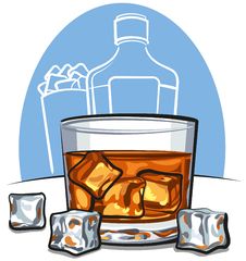 Whiskey And Ice Royalty Free Stock Images