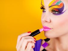 Close-up Portrait Of Sexy Woman With Make-up Royalty Free Stock Images Close-up Portrait Of Sexy Woman With Make-up Royalty Free Stock Images
