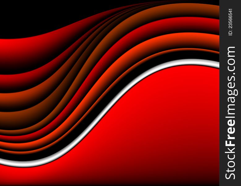 Colorful abstract vertical force curve in red. Colorful abstract vertical force curve in red