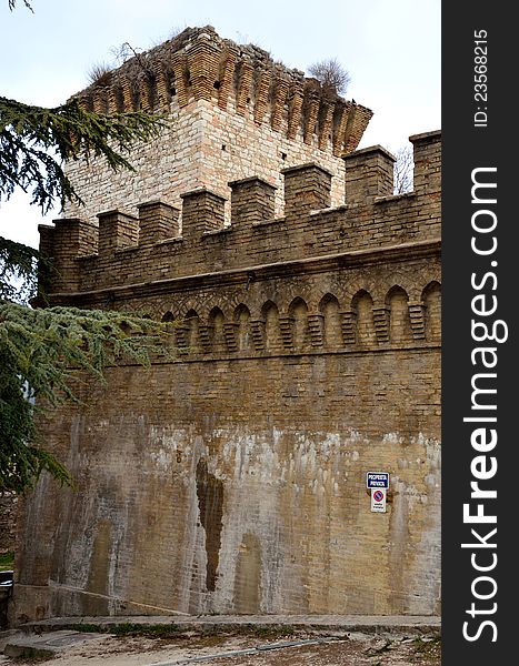 Albornoz fortress in Spello - Umbria