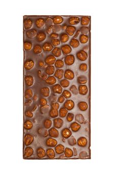 Chocolate Bar With Hazelnuts Isolated Stock Photography Chocolate Bar With Hazelnuts Isolated Stock Photography