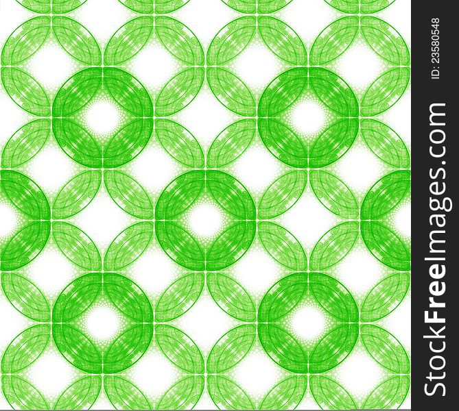 Green Circles Seamless Background