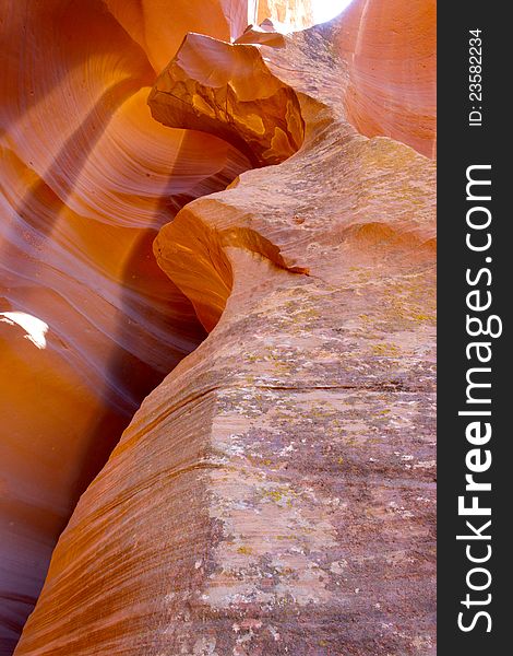 Rock In Lower Antelope Canyon, Page, Arizona