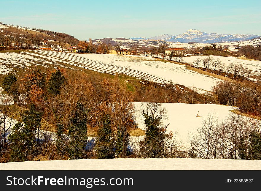 A view of Sibillini park in the Marche region. A view of Sibillini park in the Marche region