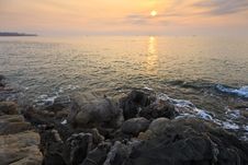 Sunrise Over The Sea Royalty Free Stock Photography Sunrise Over The Sea Royalty Free Stock Photography