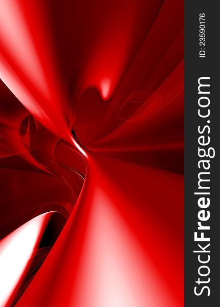 Tree dimensional abstract background red color