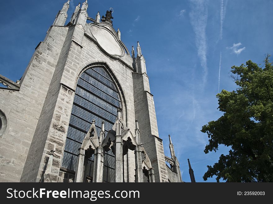 This picture shows the kathedral in kutna hora next to prague in the czech republic. This picture shows the kathedral in kutna hora next to prague in the czech republic