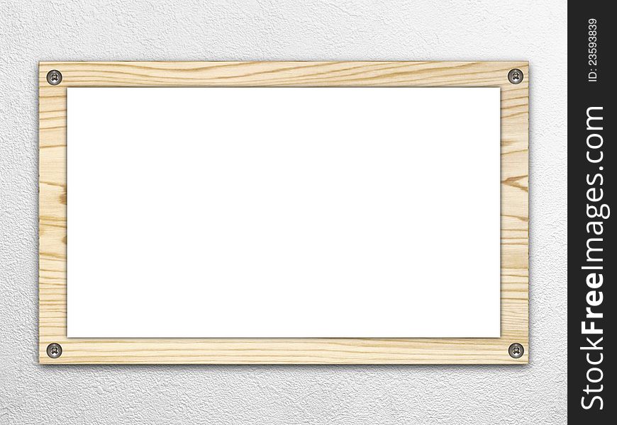 It is a wooden white board. It is a wooden white board