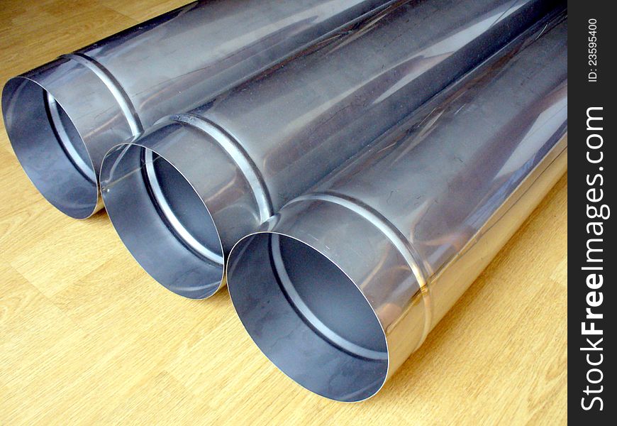 Industrial metal pipes ( close up ). Industrial metal pipes ( close up )