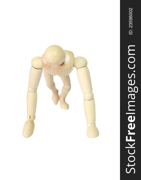 Wooden mannequin human scale model. Closeup. Wooden mannequin human scale model. Closeup