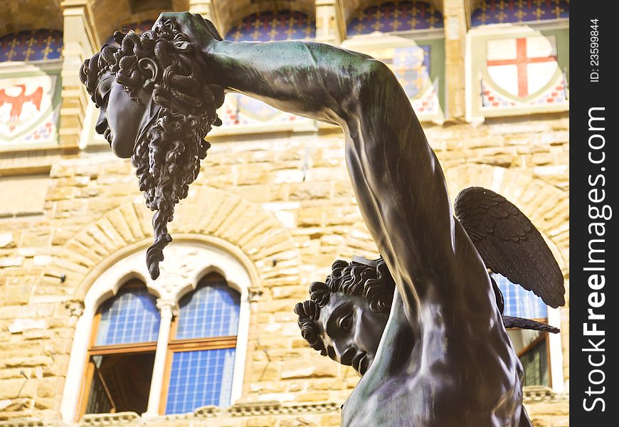 Perseus with the head of Medusa, also known as Perseus by Cellini, is a bronze sculpture by Benvenuto Cellini, considered a masterpiece of Italian Mannerist sculpture and is one of the most famous statues of Piazza della Signoria in Florence (Tuscany, Italy).