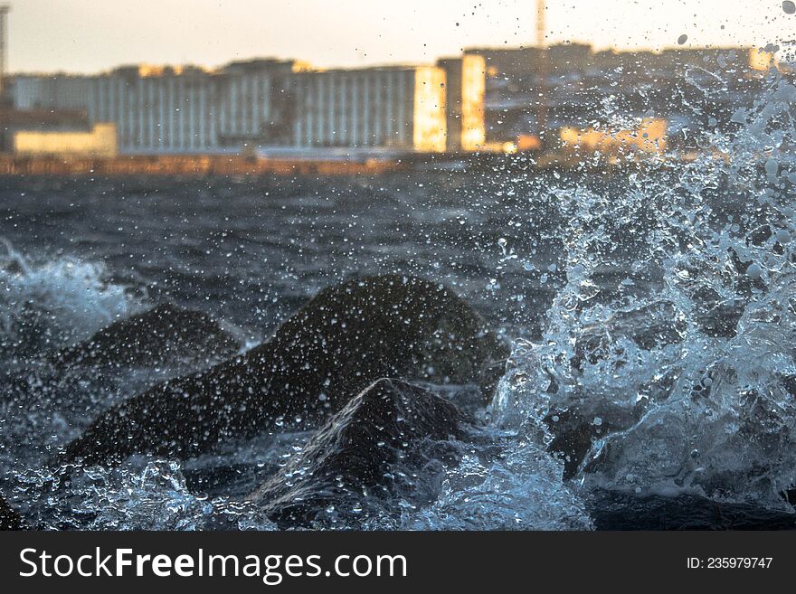 Storm on the Barents Sea. Storm on the Barents Sea.