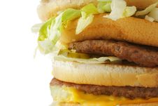 Hamburger Close-up Royalty Free Stock Images