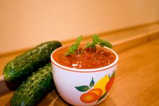 Ketchup And Cucumbers Stock Photo Ketchup And Cucumbers Stock Photo
