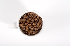 White Mug From Above Royalty Free Stock Images White Mug From Above Royalty Free Stock Images
