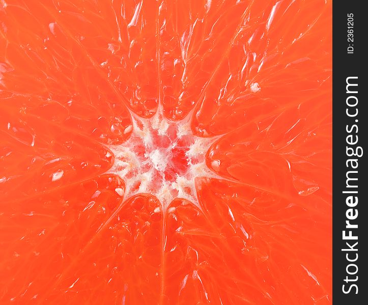 Close up grapefruit. Nice background.