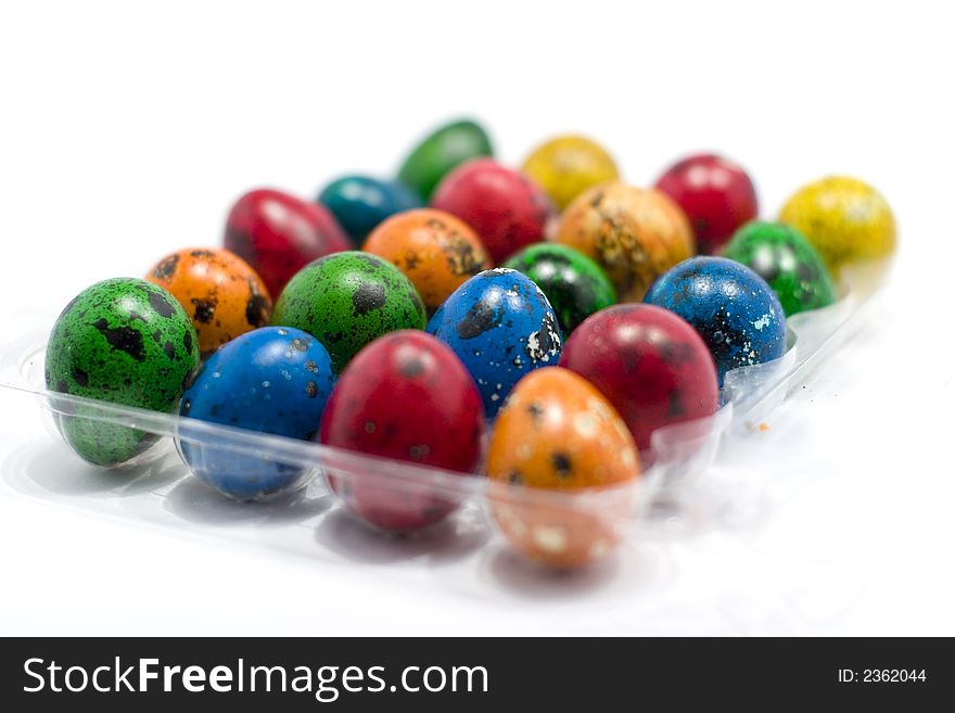 Colorful Eggs Isolated