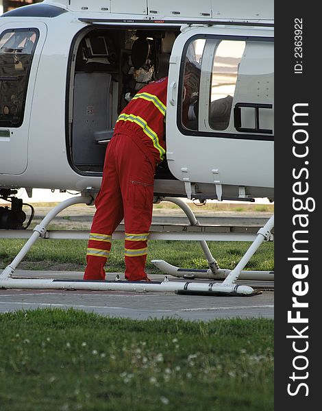 Emergency helicopter