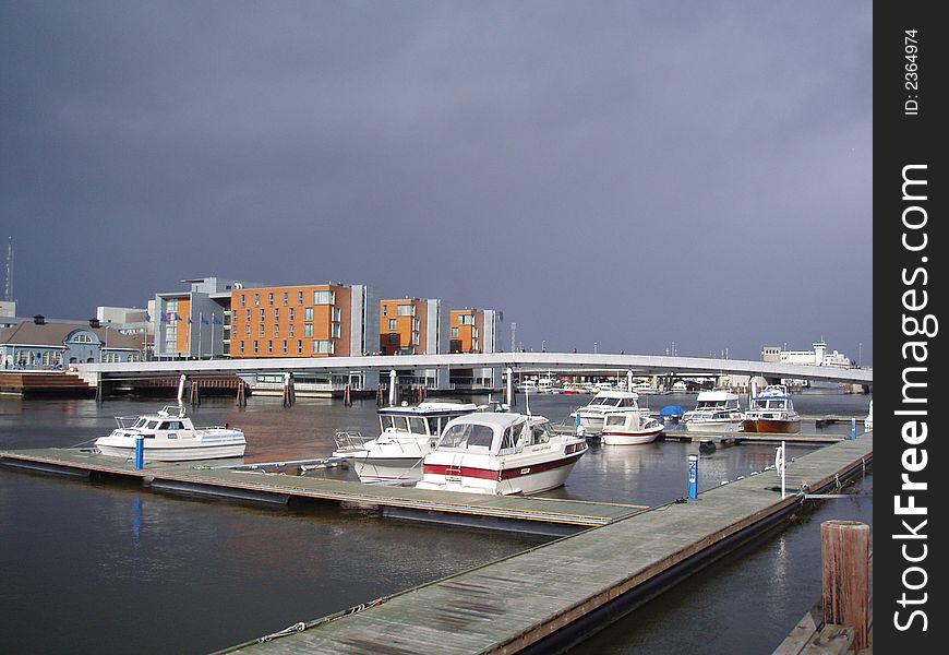 The river Nidelven in Trondheim, Norway. The river Nidelven in Trondheim, Norway.