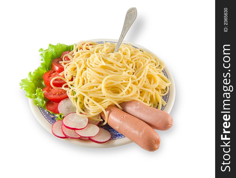 Spaghetti With Sausages