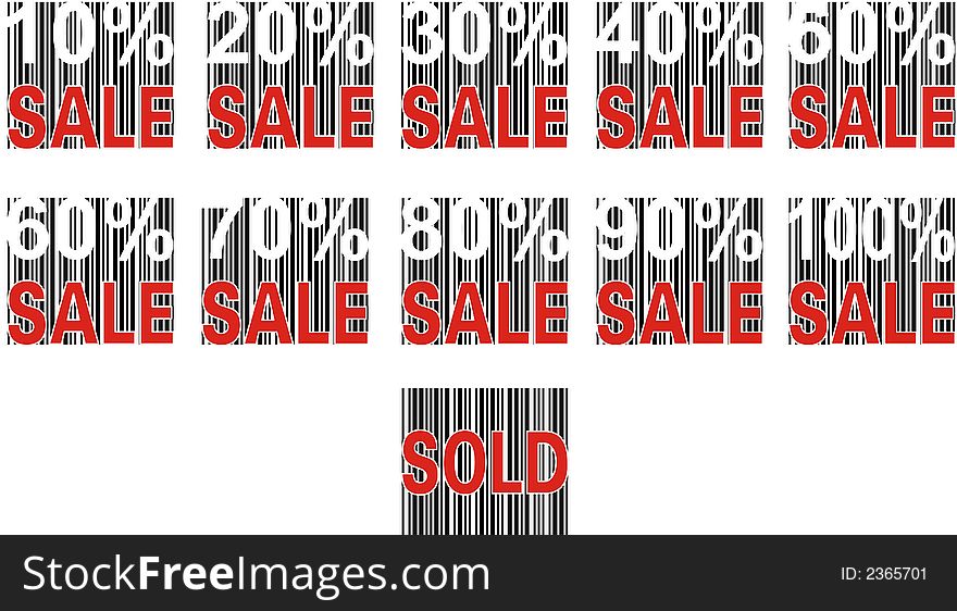 Vector shopping card with sale label and pecentual sale. Also in EPS format.