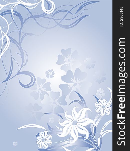 Floral background. Illustration can be used for different purposes