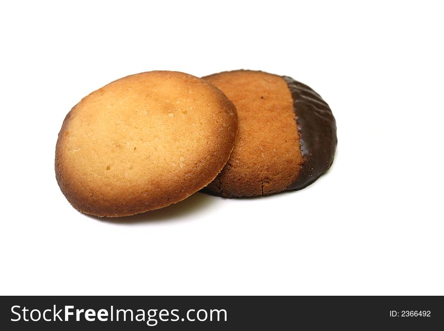 Isolated Butter Cookies