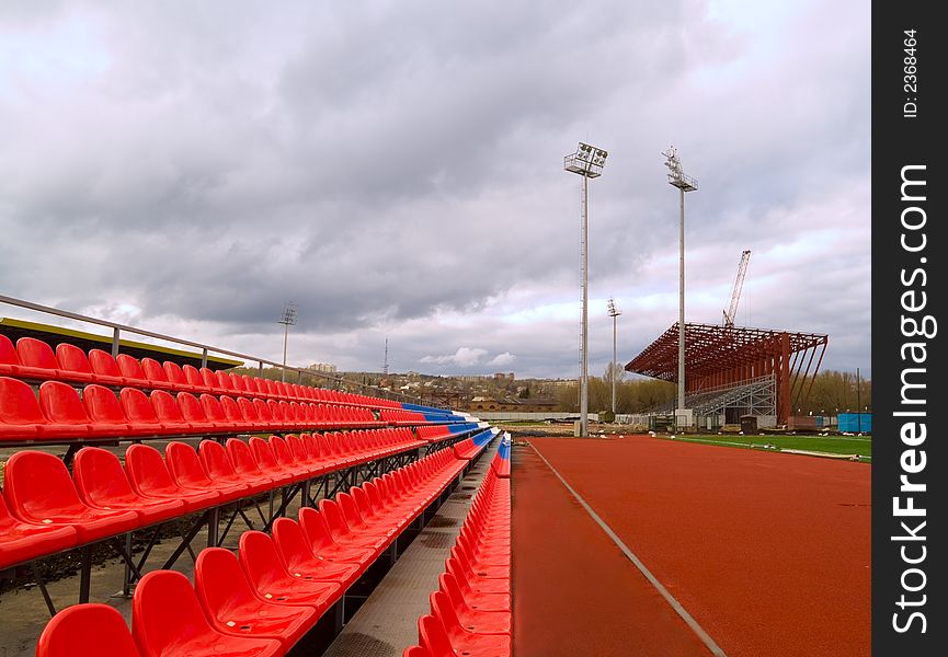 Stadium construction, chairs