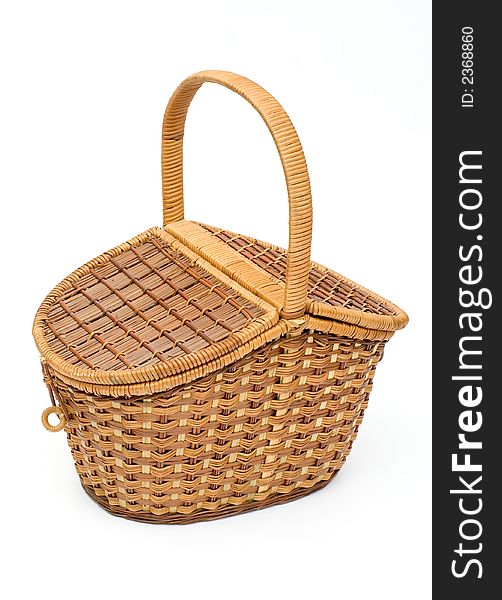 Fashion basket. retro style. isolated