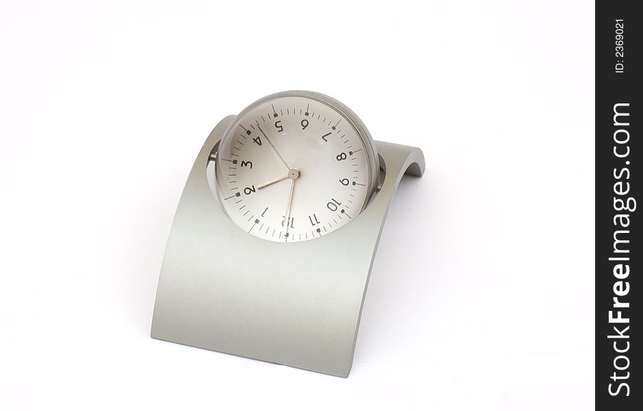 Fashionable clock. isolated on white