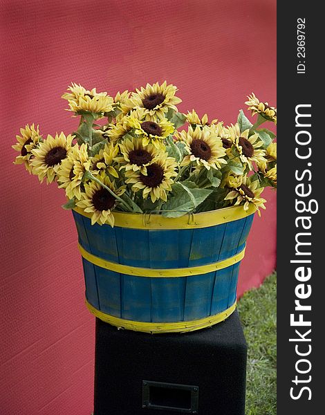 Sunflowers in a Basket