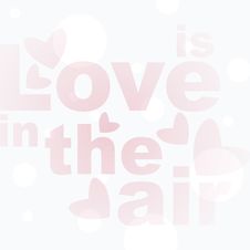 Love In The Air Background Royalty Free Stock Photography
