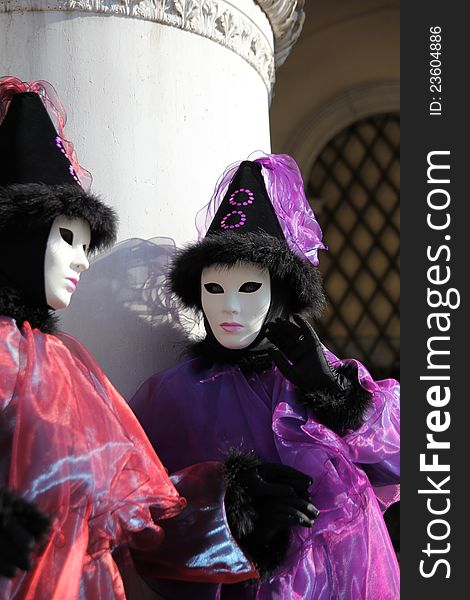 Traditional mask in Venice carnival