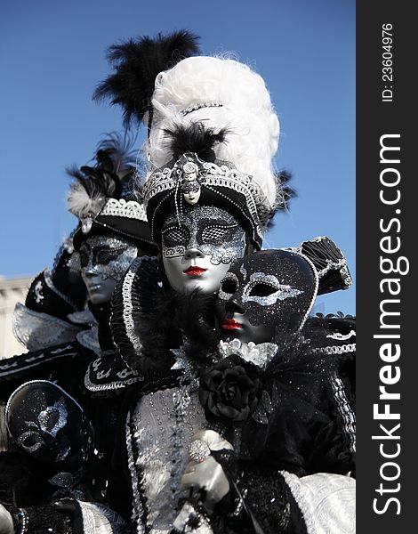 A carnival mask in Venice, Italy