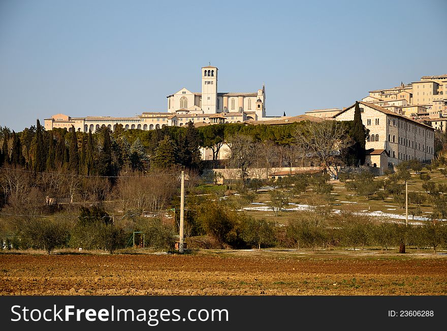Image of the Basilica of Saint Francis of Assisi. Image of the Basilica of Saint Francis of Assisi