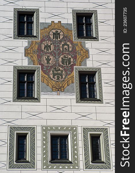 Detail of Altes Rathaus in Munich, Germany