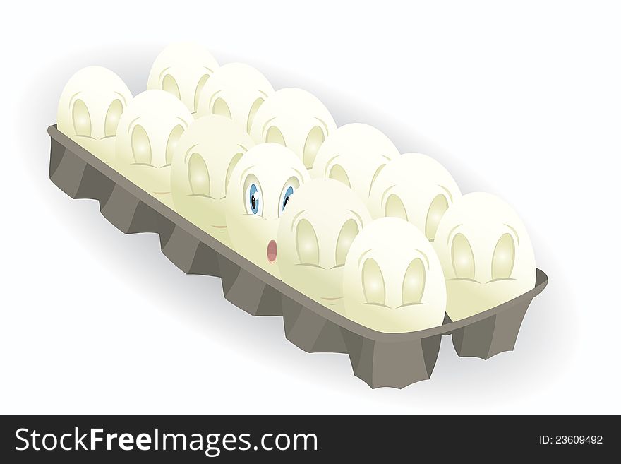 Eleven-eggs-with-closed-eyes