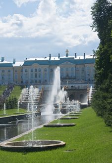 Grand Cascade In Pertergof, Russia. Stock Photography Grand Cascade In Pertergof, Russia. Stock Photography