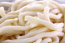 Fresh Japanese Wheat-flour Noodles - Udon Royalty Free Stock Photo