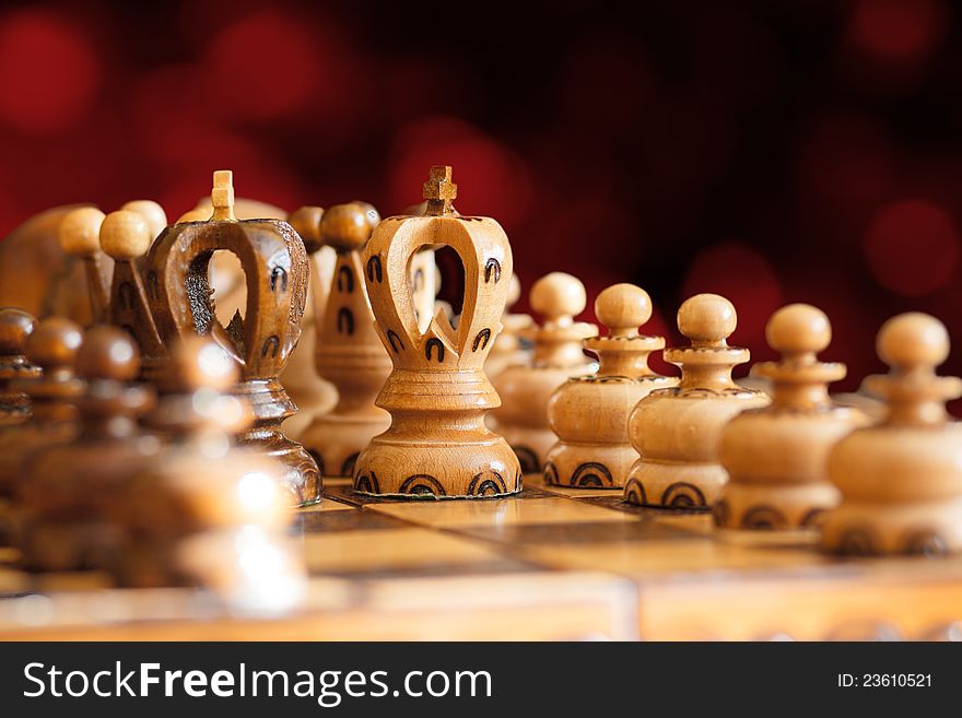 Chess Board Focus To White King