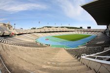Olympic Stadium In Barcelona Stock Photography Olympic Stadium In Barcelona Stock Photography