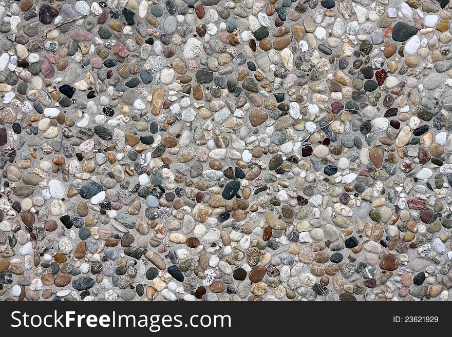 Full frame colored pebble background. Full frame colored pebble background