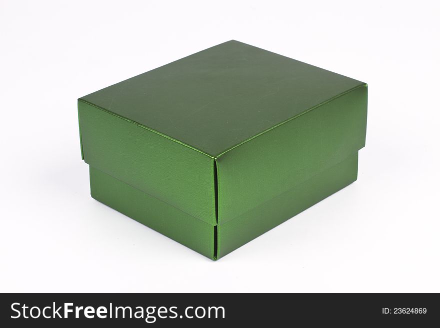 Green box isolated on white back ground