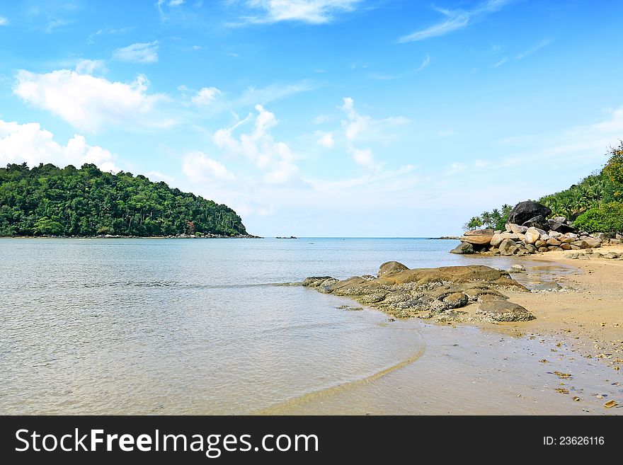 Layan beach in phuket thailand
