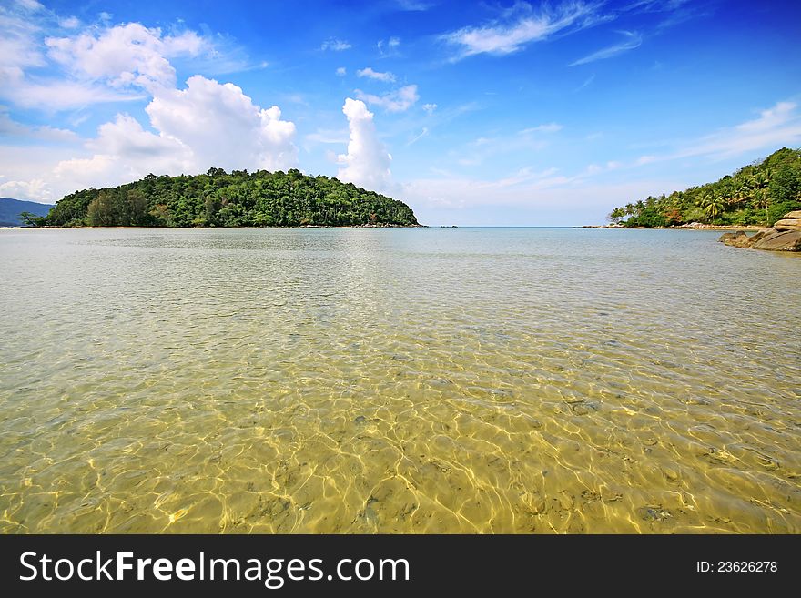 Layan beach in phuket thailand