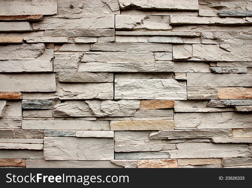 Wall decorate with layer rock. Wall decorate with layer rock