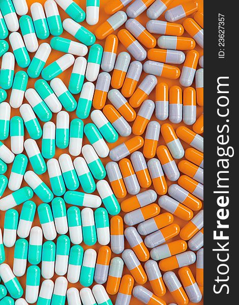 Image of capsule pills background