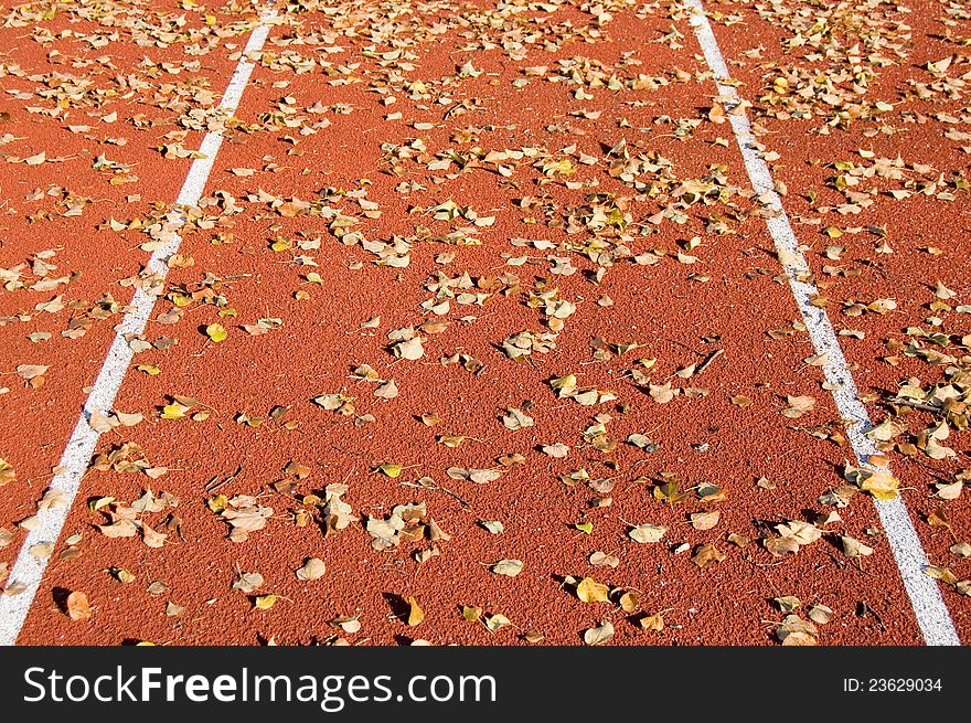 Running track on a school yard