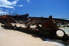 Maheno Shipwreck Royalty Free Stock Image Maheno Shipwreck Royalty Free Stock Image