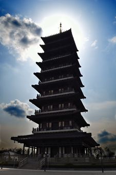 Sunshine Pagoda Stock Image Sunshine Pagoda Stock Image